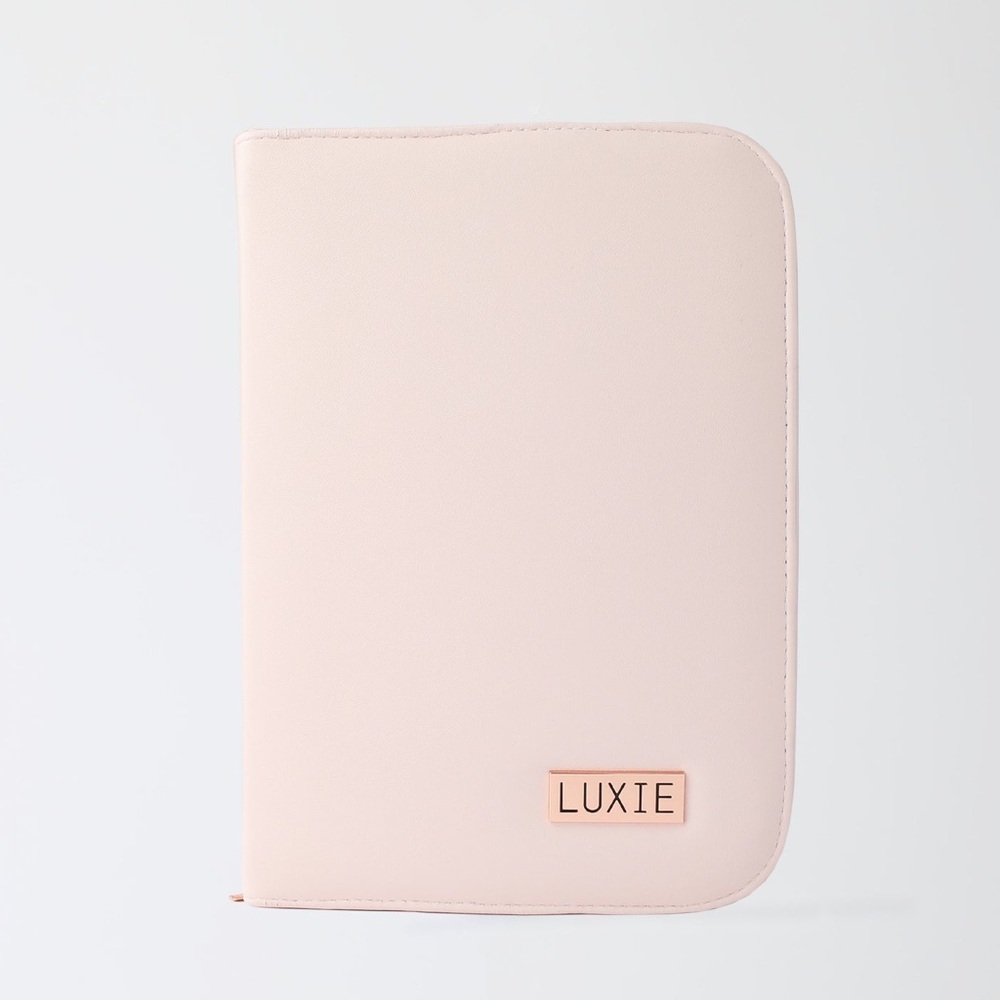 LUXIE 30 Piece Rose Gold Makeup Brush Set in Pink Zipper Case New - Picture 3 of 8